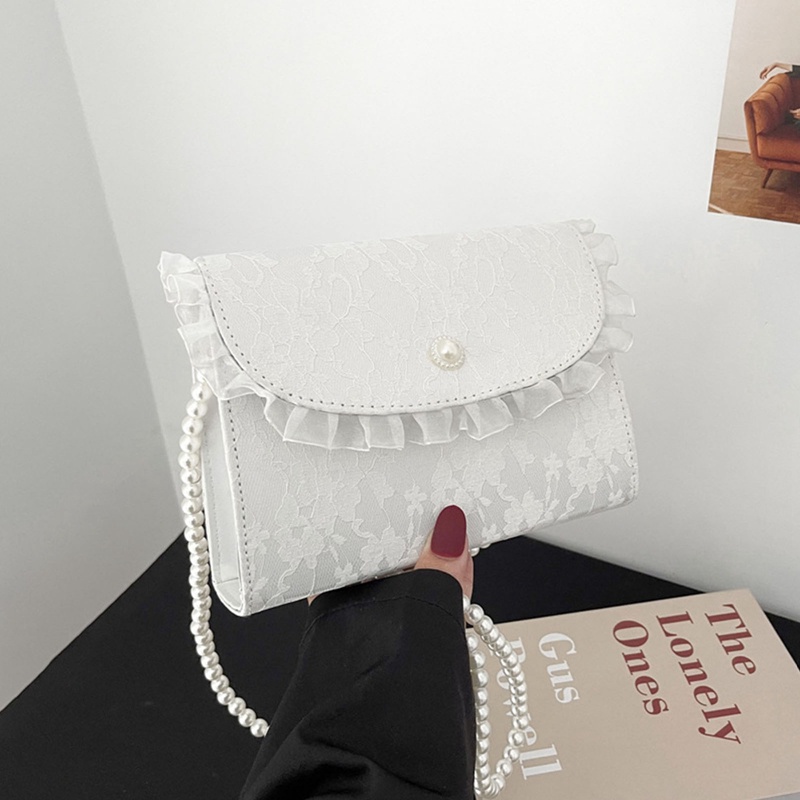 Túi Xách Đeo Chéo Đính Ngọc Trai Thời Trang Dành Cho Nữ