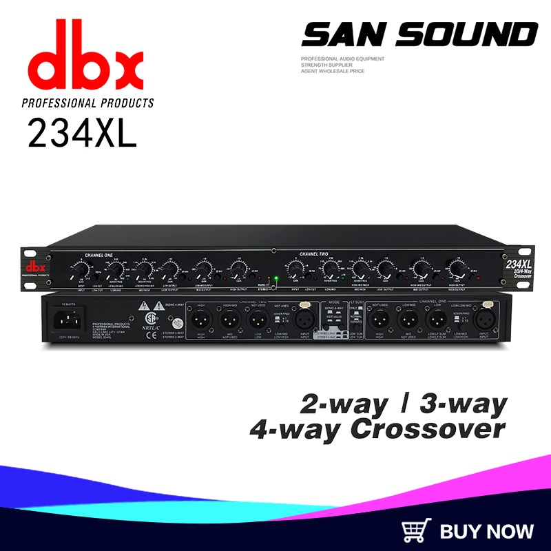 DBX 234XL Thiết Bị Chỉnh Âm Crossover - Bộ Cắt Sup Chuyên Nghiệp Cho Dàn Âm Thanh Sân Khấu Hội Trường. Bộ Phân Tần
