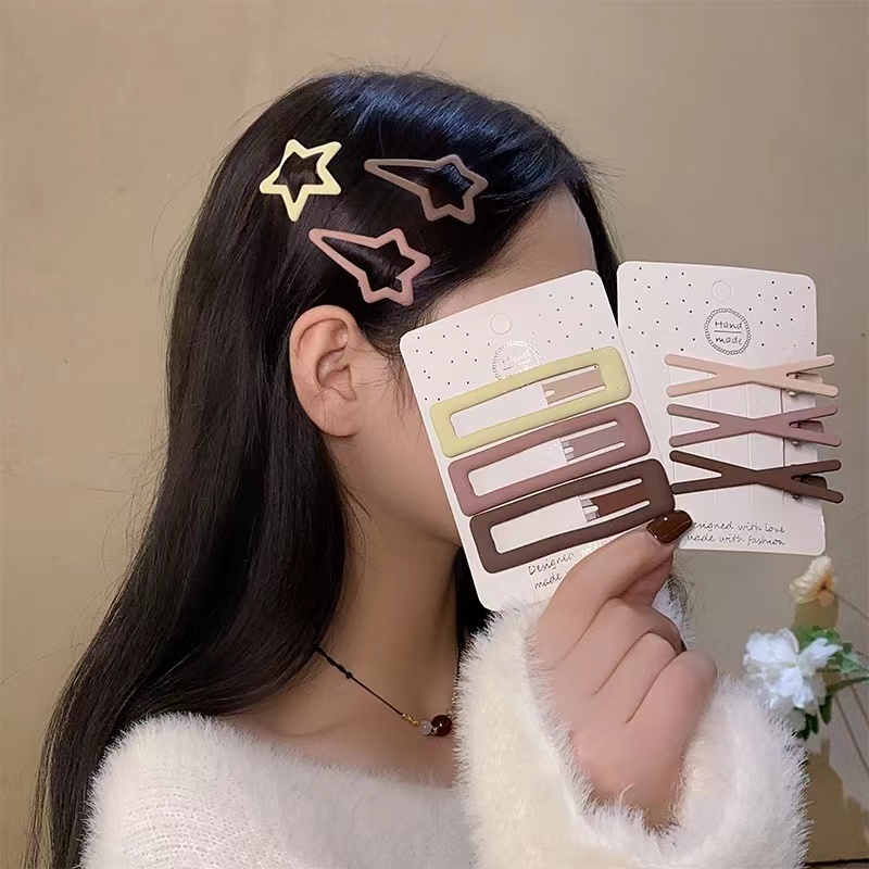 Set 3 Kẹp Tóc Hình Trái Tim Dễ Thương Cho Bé Gái