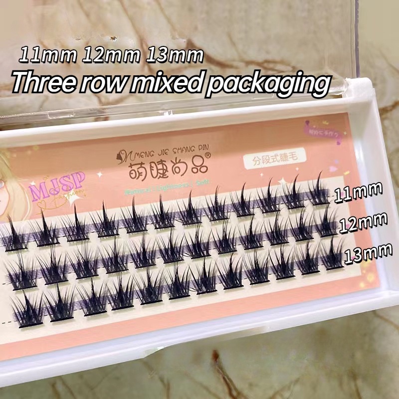 Lông Mi Giả 5 / 3 Hàng Tự Nhiên Dày Dặn Trang Điểm Mắt Tự Nhiên