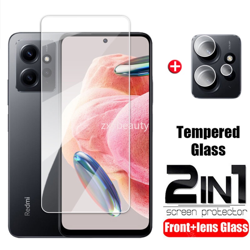 Ốp Điện Thoại Kính Cường Lực 2 Trong 1 Cho Redmi Note 12 Pro Plus 5G 2023 Note12 Turbo 4G Note12Pro 12Pro 12Pro + 12ProPlus