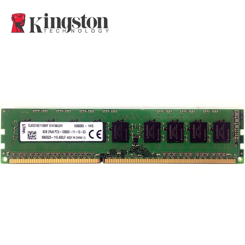 Kingston 8GB 4GB ECC DDR3 PC3 12800e 14900e 1600MHz 1333MHz 10600e 14900MHz desktop host 240pin Memory 8G DIMM RAM 2X8G = 16GB H7BB