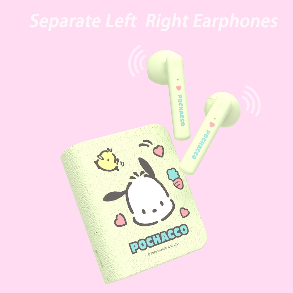 Tai Nghe Bluetooth Không Dây Giảm Tiếng Ồn Có Micro Hình Hoạt Hình Sanrio Kuromi Cinnamoroll Tws