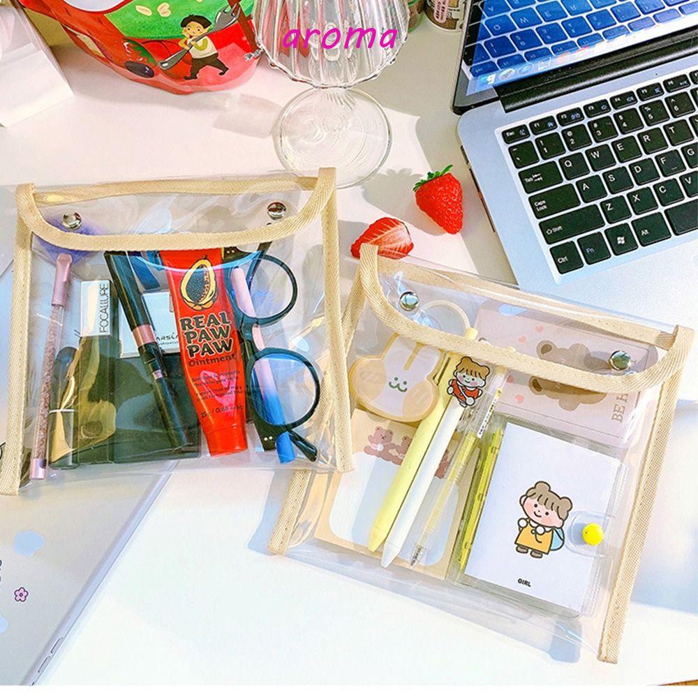 Túi Đựng Đồ Trang Điểm / Tiền Xu Bằng PVC Trong Suốt Nhỏ Gọn Tiện Dụng Ốp