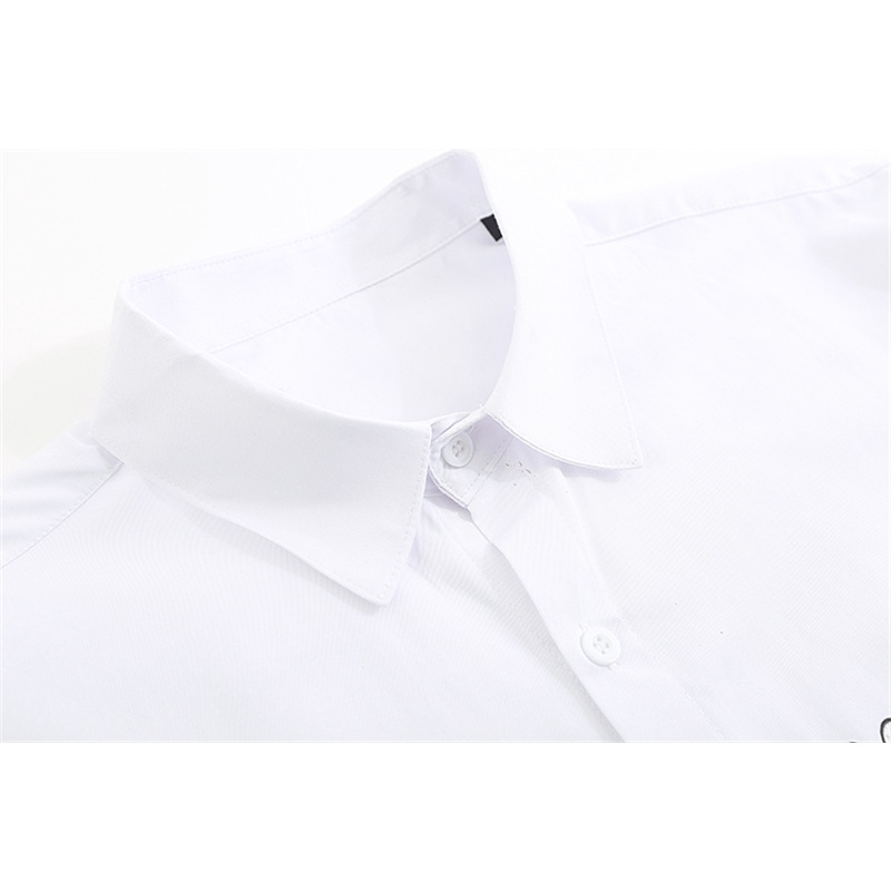 Áo Sơ Mi Plus Size Dài Tay Cổ Bẻ Thời Trang Unisex