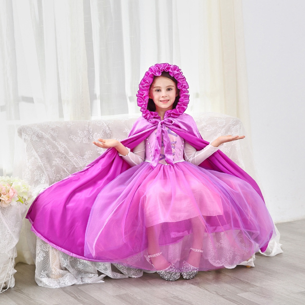 Áo Choàng Hóa Trang Công Chúa Elsa Xinh Xắn Cho Bé Gái