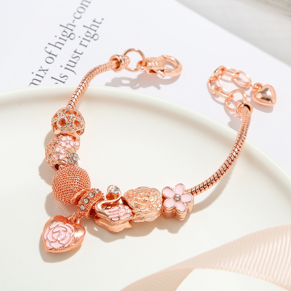 Vòng Đeo Tay Pandora Bằng Thép Titan Chống Thấm Nước Thời Trang Giản Dị