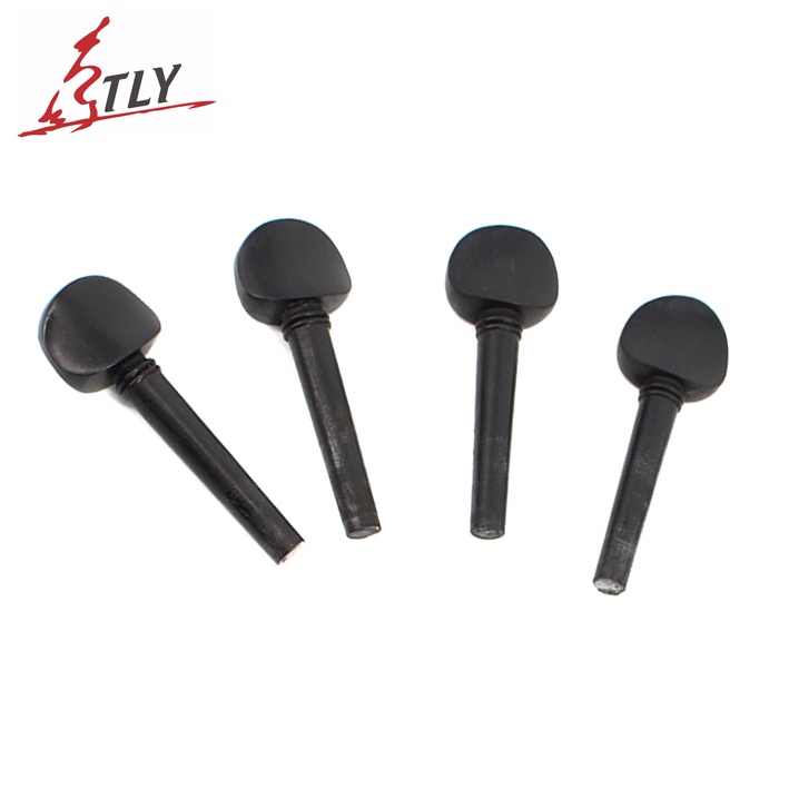 Yg- (Hàng Có Sẵn) 4 Chốt Điều Chỉnh Đàn Violin Bằng Gỗ Mun Màu Đen Có Lỗ Hở Hiệu Quả Cao 3 / 4 4 / 4