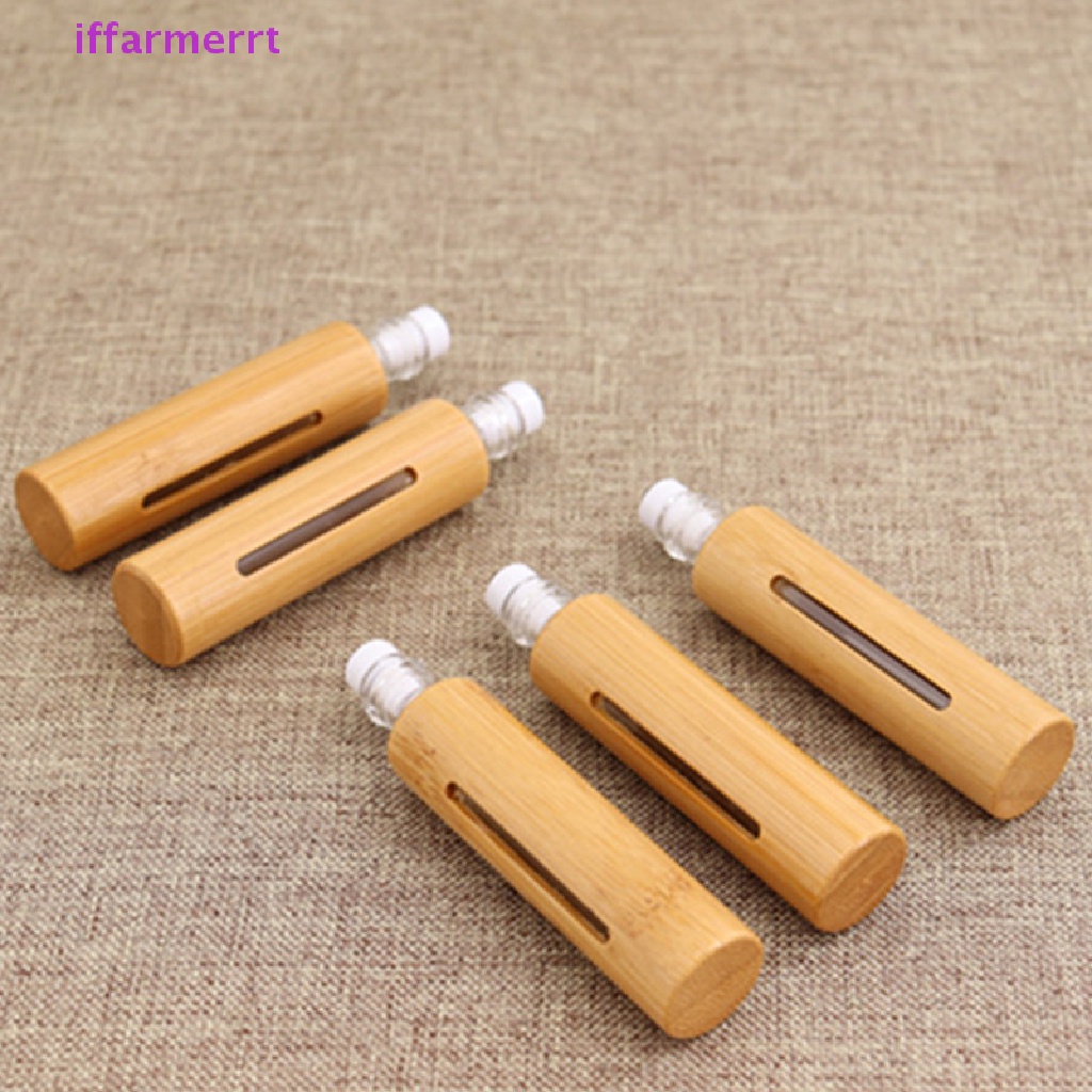Chai Rỗng Đựng Dầu Bằng Gỗ Tre Dung Tích 1 / 3 / 5 / 10ml Tiện Dụng