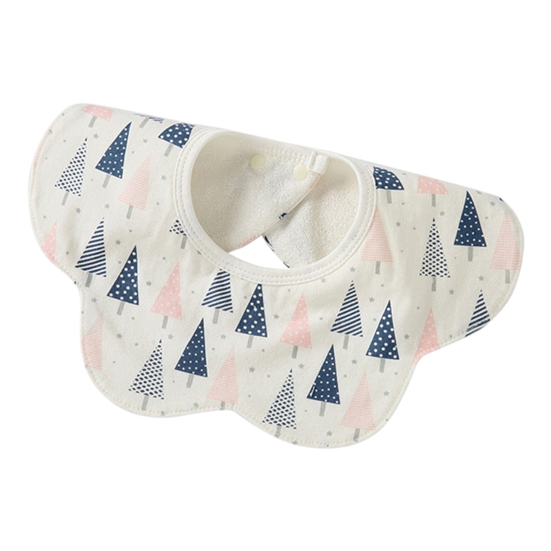 Yếm Ăn Cotton In Họa Tiết Hoạt Hình Đáng Yêu Cho Bé