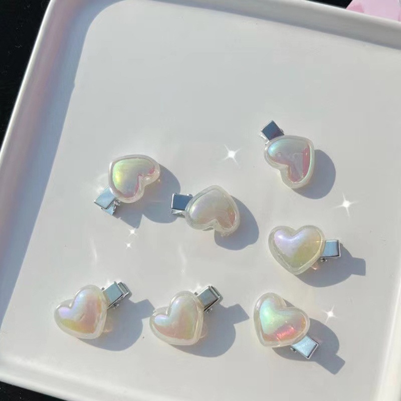 Kẹp Tóc Hình Trái Tim Nhỏ Xinh Màu Sắc Tươi Tắn Cho Nữ