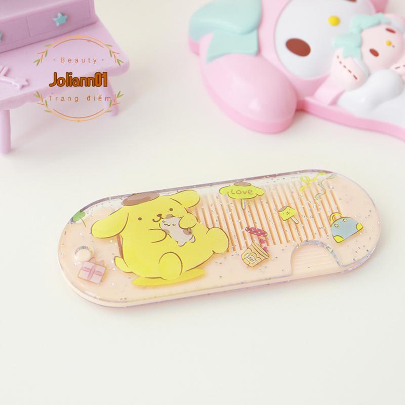 🎐Joliann🎐Lược Chải Tóc Mini Bằng Nhựa Họa Tiết Hoạt Hình Kuromi Melody Dễ Thương Cho Bé Gái