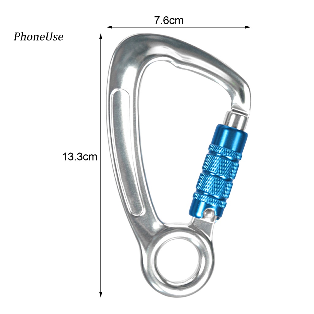 Móc Khóa Leo Núi Chữ O Bằng Hợp Kim Nhôm PU Chống Mòn An Toàn