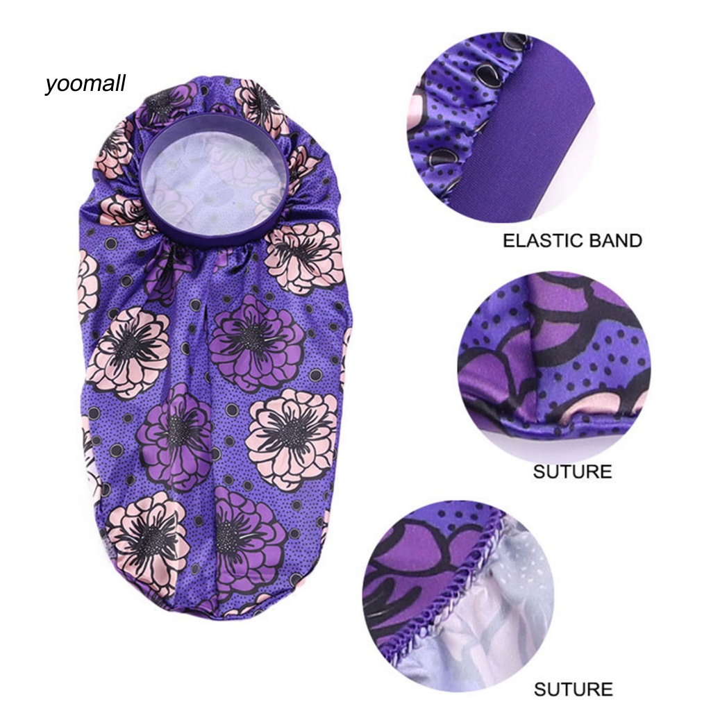 Dây Buộc Tóc Co Giãn Siêu Dài In Họa Tiết Châu Phi Màu Sắc Tươi Sáng Chăm Sóc Tóc