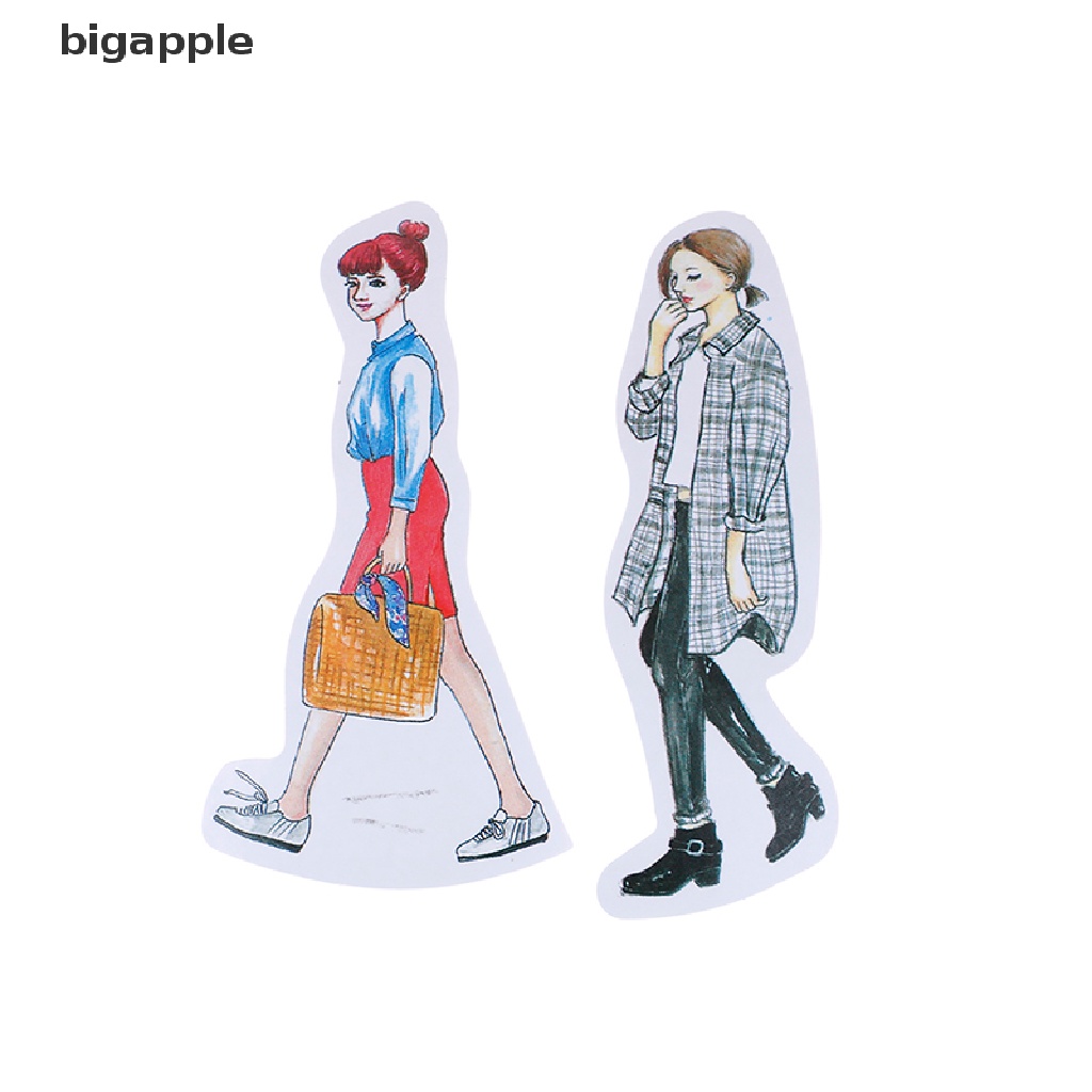 1 Túi Giấy Thủ Công Hình Cô Gái Hoạt Hình Dễ Thương Phong Cách Retro Trang Trí Nhật Ký RDG