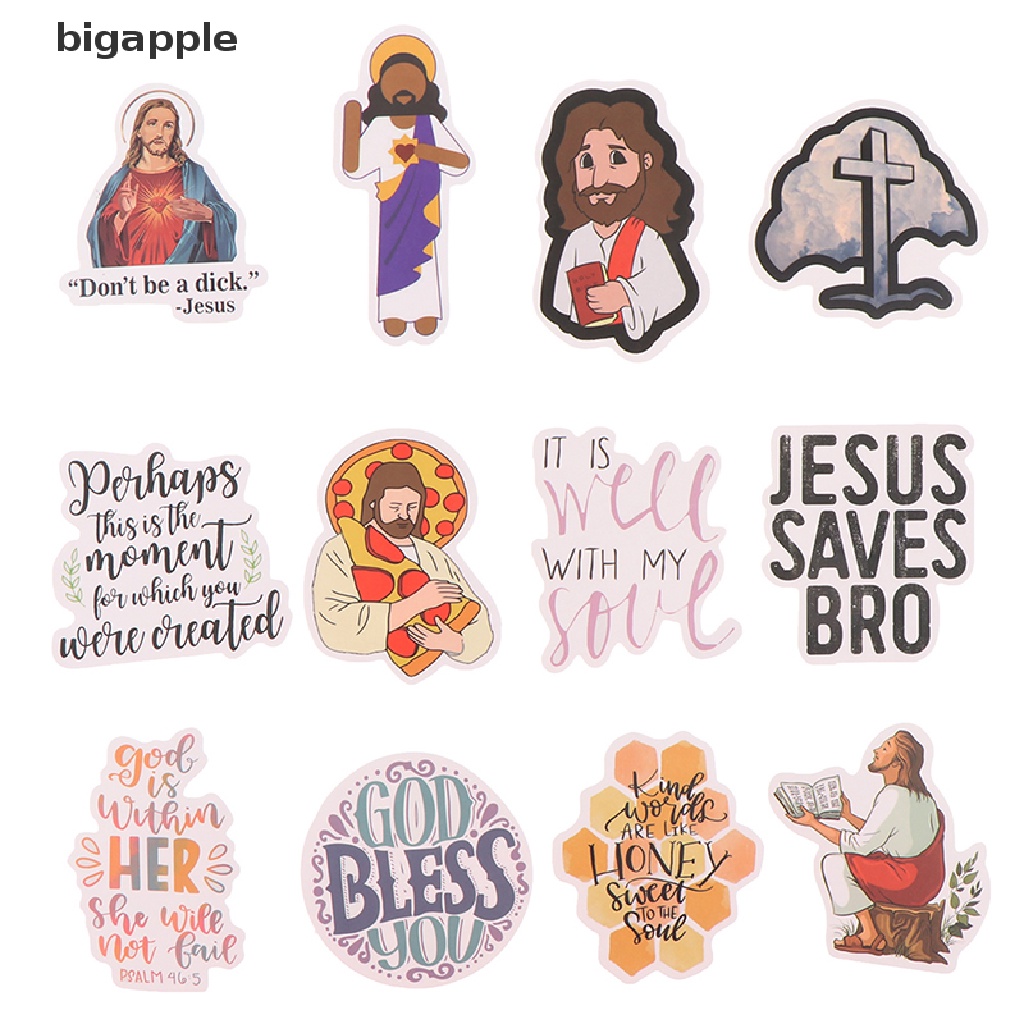 Set 50 Sticker Họa Tiết Hoạt Hình Trang Trí Laptop