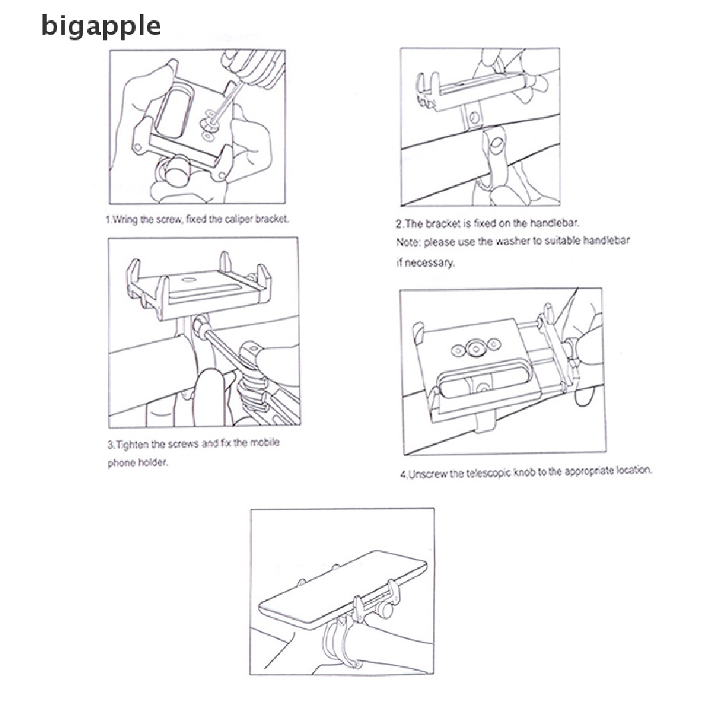 Giá Đỡ Điện Thoại Bằng Hợp Kim Nhôm Gắn Xe Đạp Leo Núi Tiện Dụng