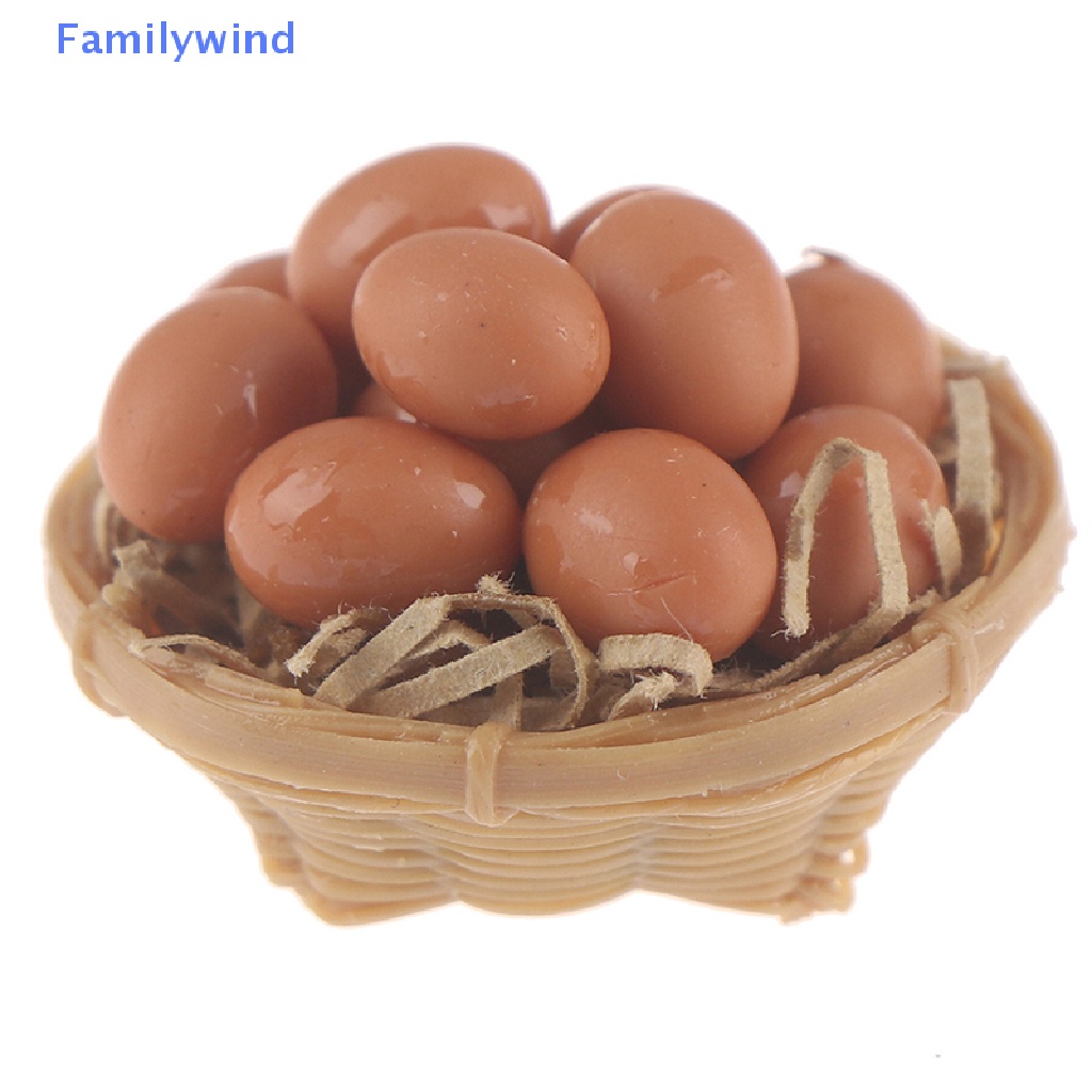 Rổ Đựng Trứng Trang Trí Nhà Búp Bê Tỉ Lệ 1: 12
