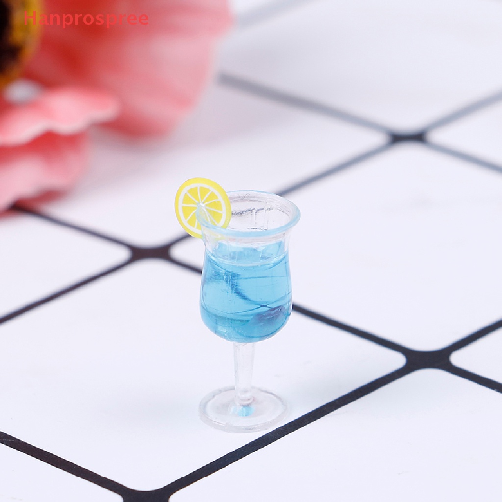Mô Hình Ly Rượu cocktail Bằng Nhựa resin mini Tỉ Lệ 1: 12 Trang Trí Nhà Búp Bê