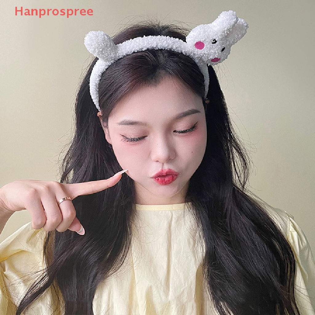 Hanprospree > Băng Đô Cài Tóc / Trang Điểm Rửa Mặt Trang Điểm Lông Thỏ Mèo Hoạt Hình Hàn Quốc Dễ Thương Vui Nhộn Thời Trang Thu Đông 2022 Cho Nữ