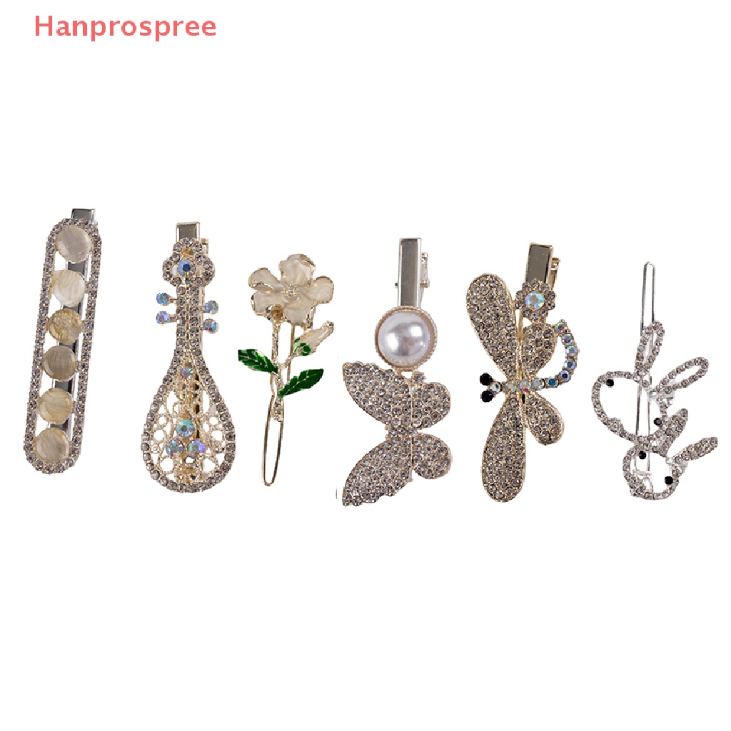 1 Kẹp Tóc Đính Đá Ngọc Trai Thời Trang Cho Nữ