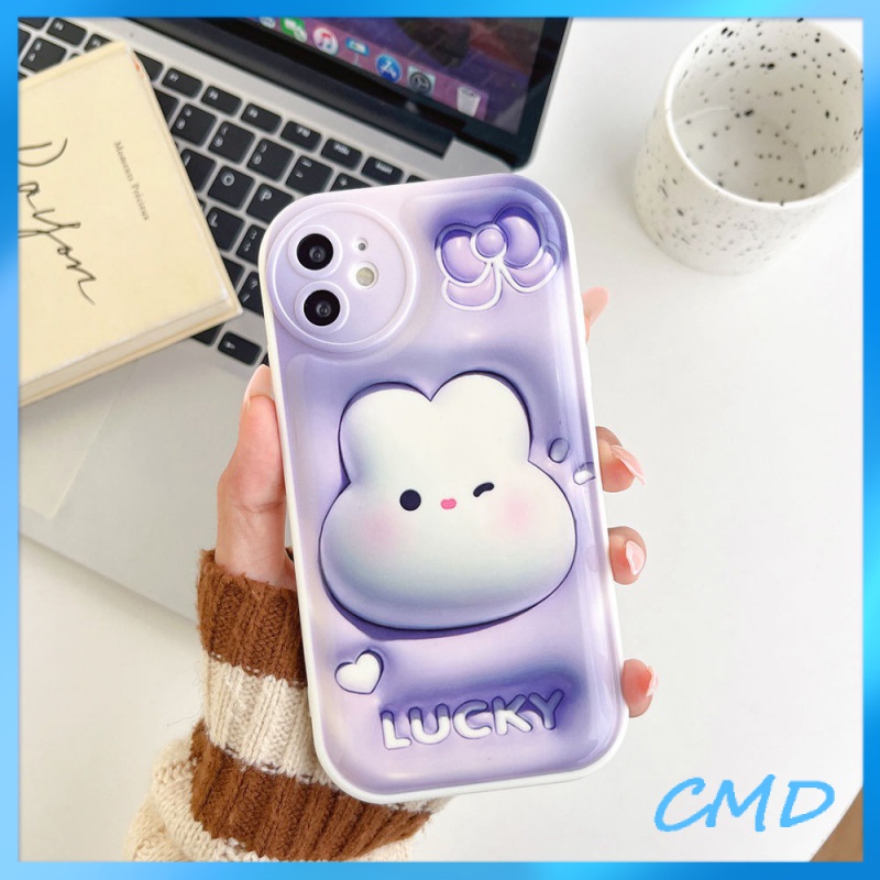 Ốp lưng iphone Điện Thoại di động đệm khí thỏ tinh cầu đáng yêu, vỏ mềm silicon chống rơi Cho Iphone 6 / 6S / 6splus / se / 7 / 7plus / 8 / 8plus / X / xs / xsmax / 11 / 12 / 13 / 14 / Plus / Pro / Pro Max-5072