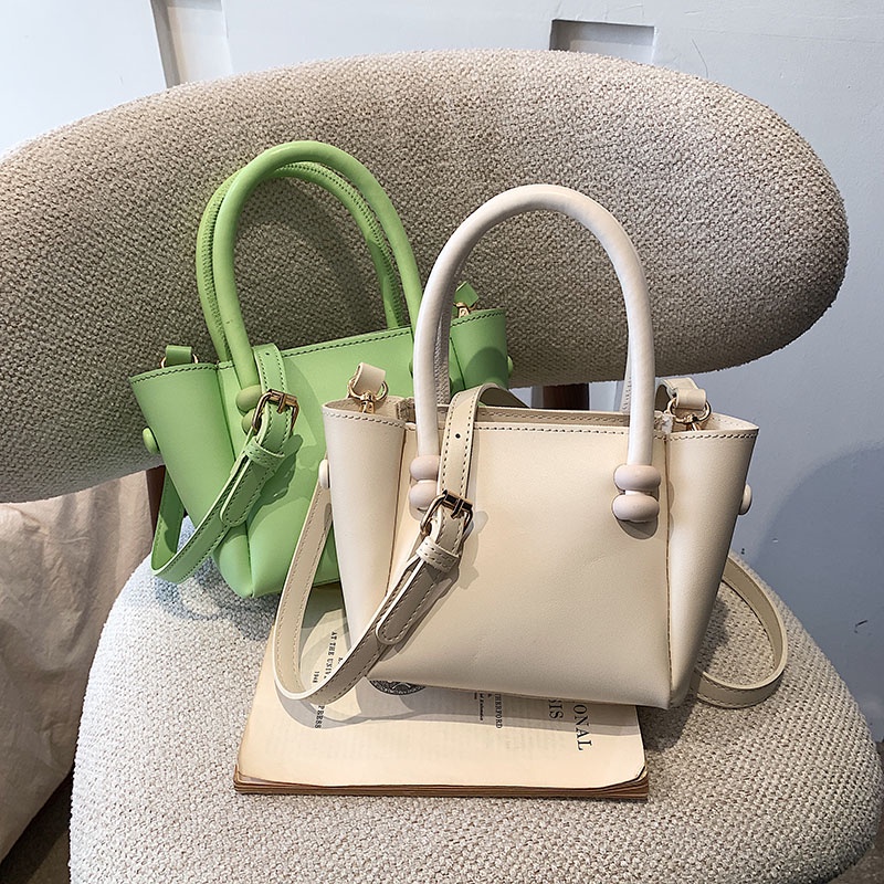 Túi Đeo Chéo Hình Vuông Nhỏ Màu Kẹo Ngọt Thời Trang Cho Nữ