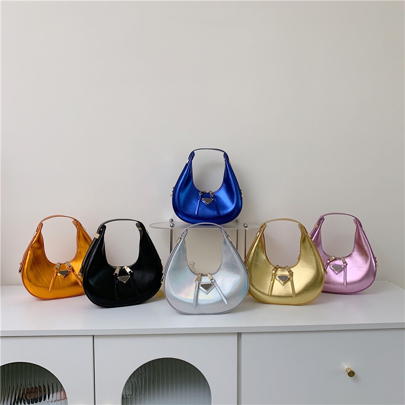 Túi Xách Da PU Màu Laser Thiết Kế Đơn Giản Thời Trang Cho Nữ