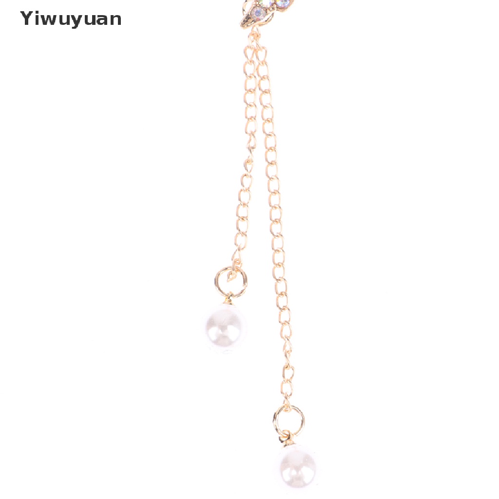 < Yiwuyuan > Kẹp Tóc Hợp Kim Hình Chữ U Đính Ngọc Trai Thanh Lịch Thời Trang Cho Nữ