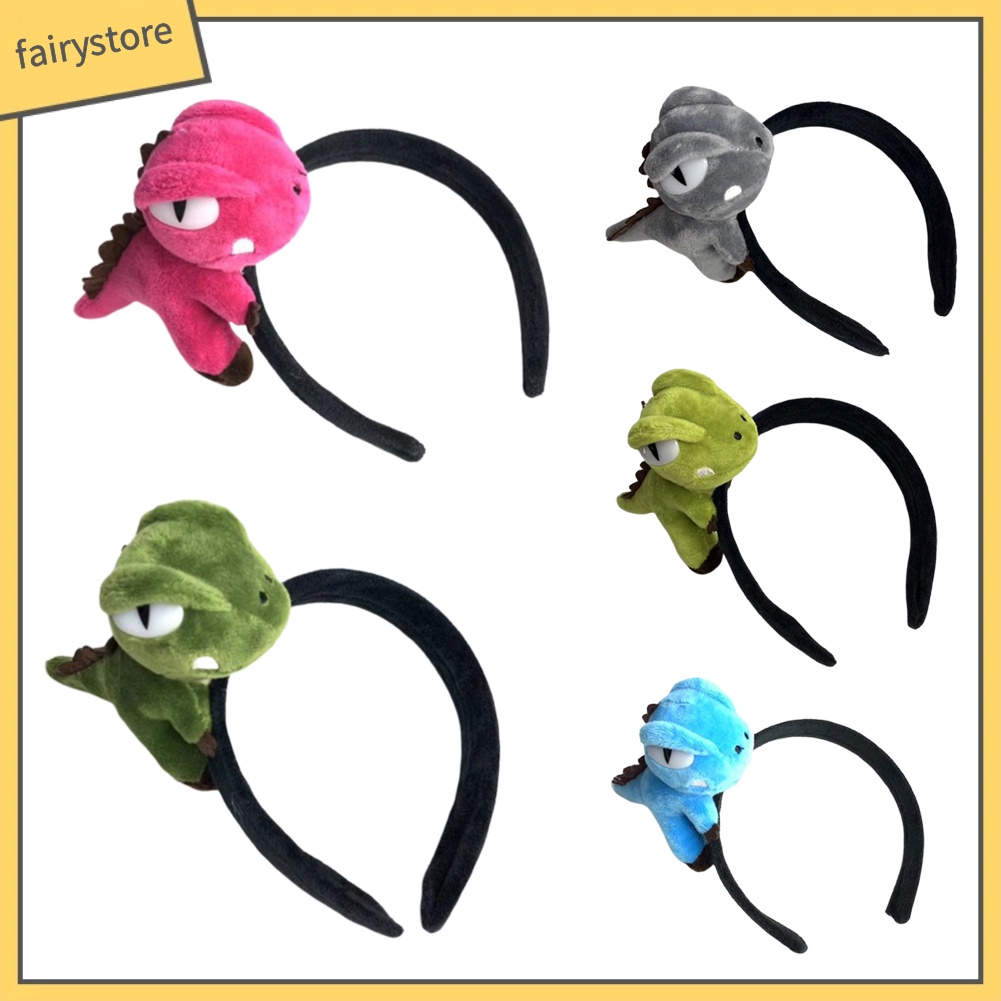 Băng Đô Cài Tóc Hình Khủng Long 3D Bằng Vải Mềm Dễ Thương Cho Người Lớn / Trẻ Em