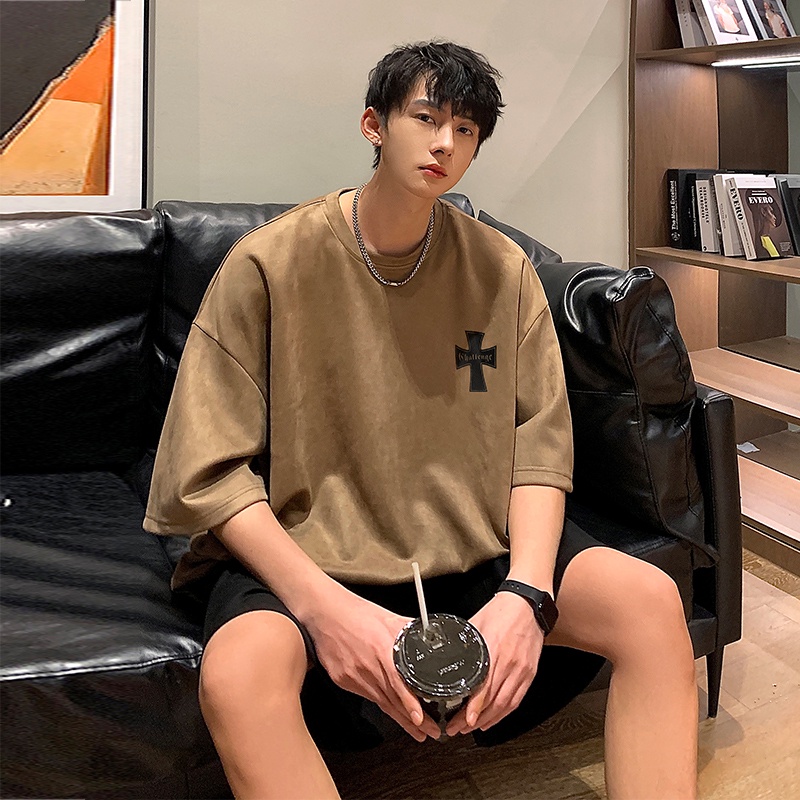 Áo Thun Tay Ngắn Dáng Rộng Cỡ Lớn 150kg Thời Trang Mùa Hè Cho Các Cặp Đôi