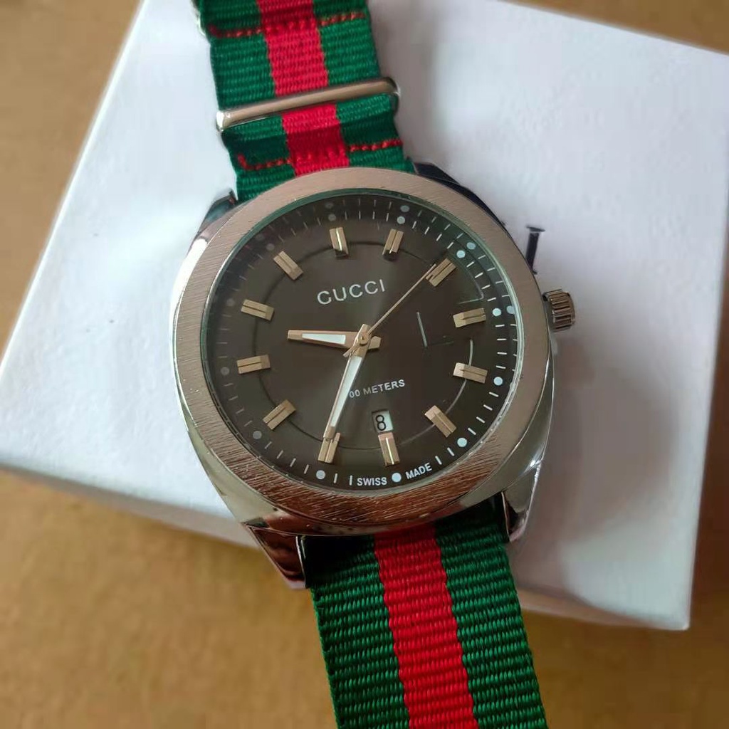 Đồng Hồ Quartz GG03 Hiển Thị Ngày Với Dây Đeo Nylon Thời Trang