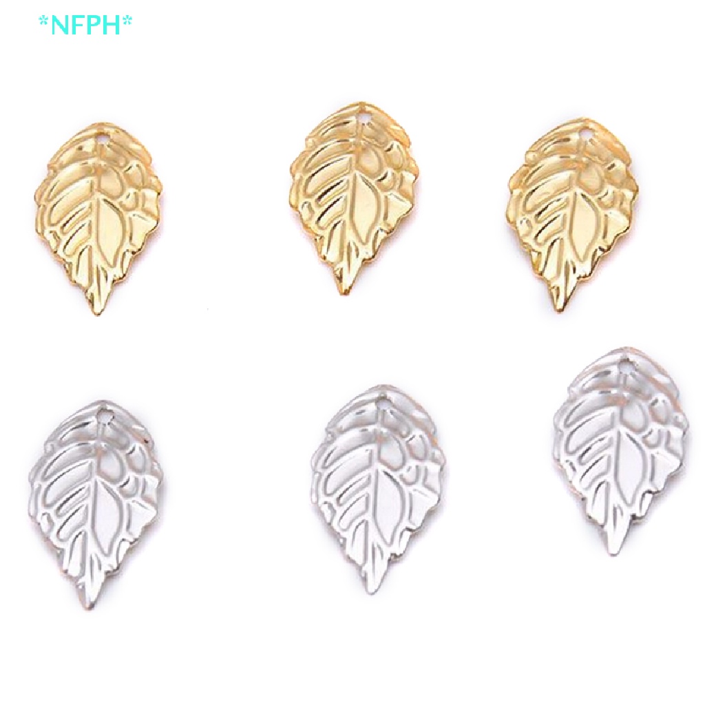 Set 100 Mặt Dây Chuyền Hình Chiếc Lá DIY Mới