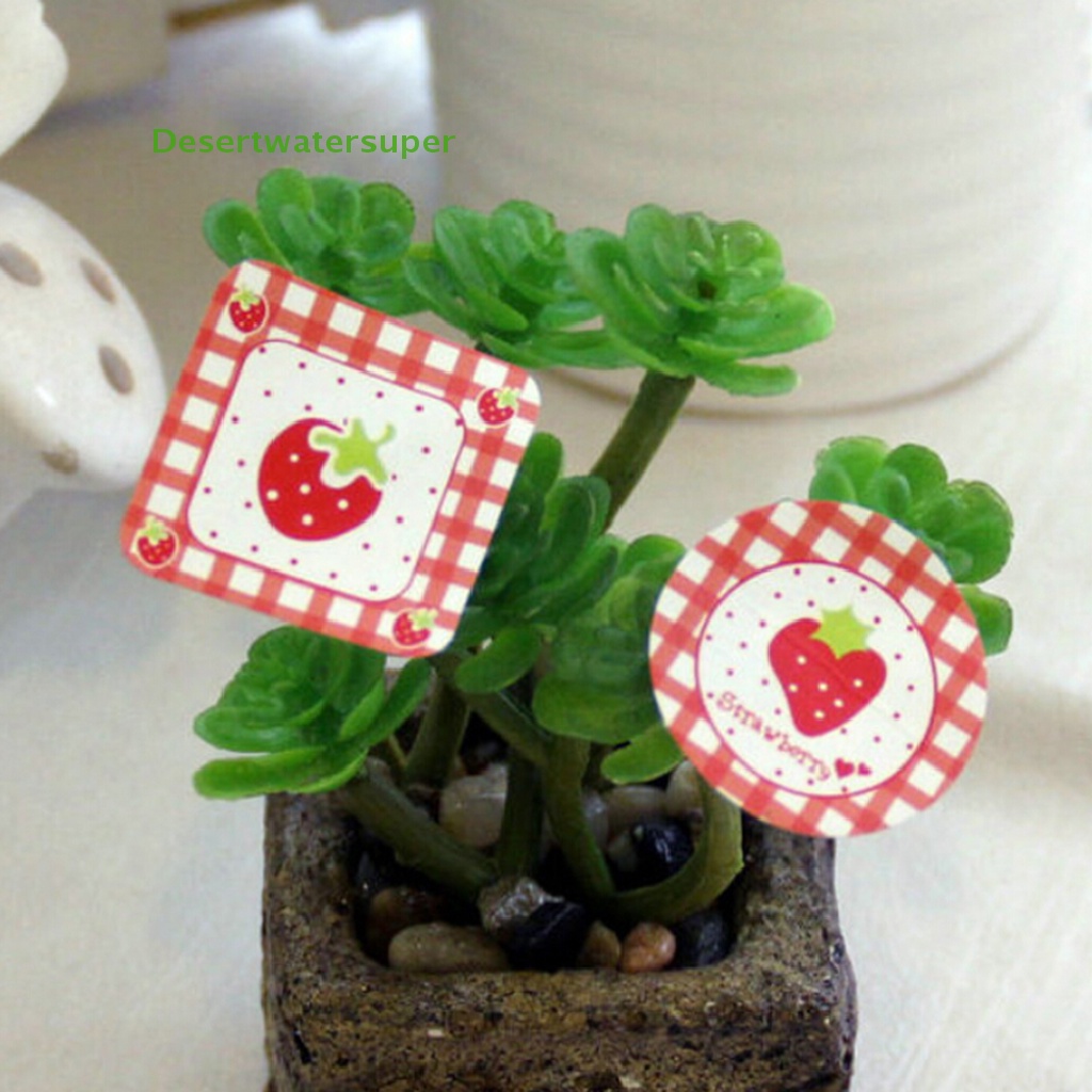 Set 24 Miếng Dán Hình Trái Dâu Trang Trí Scrapbook