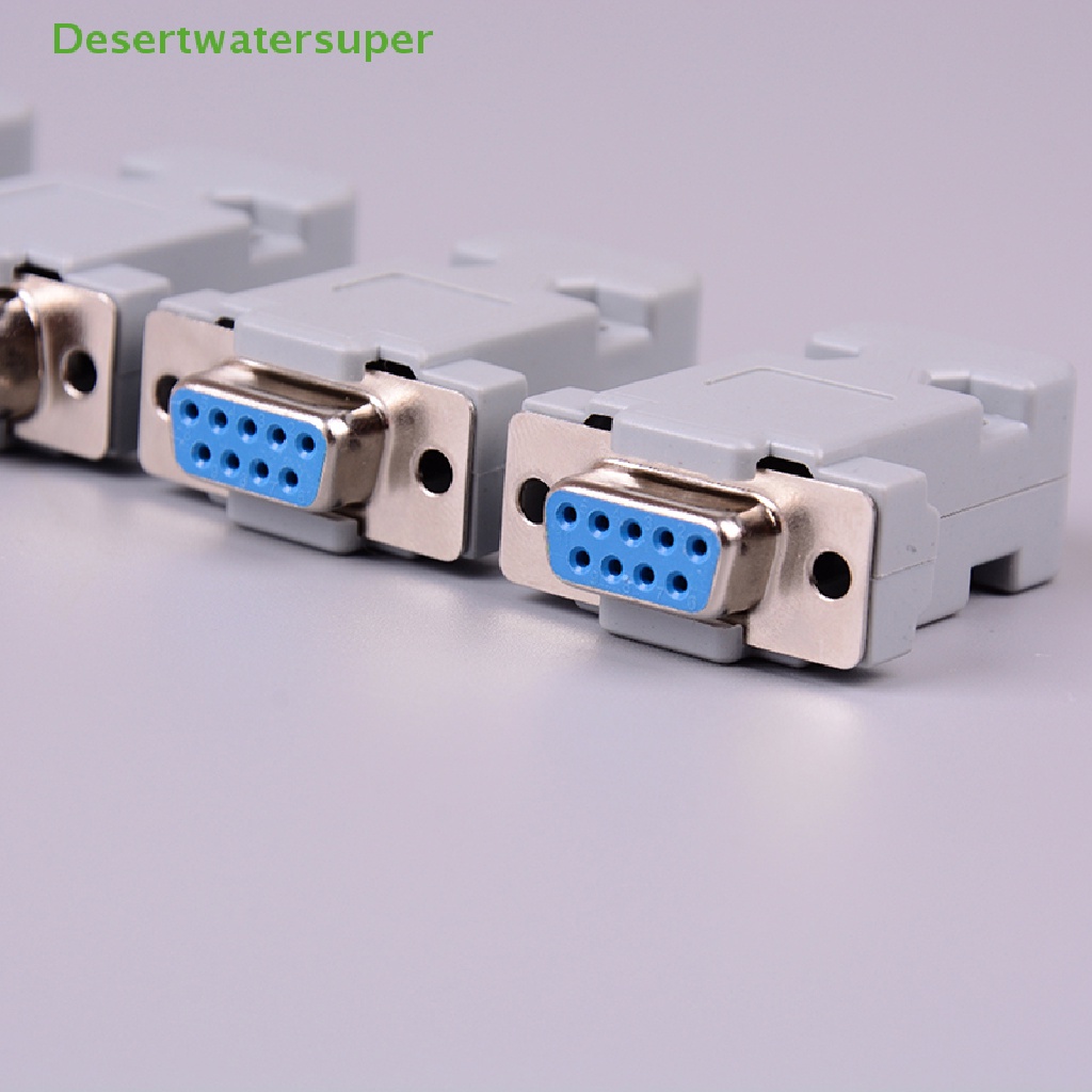 2 Đầu Nối RS232 DB9 female 9 pin RS232 Bằng Đồng Kèm Hộp Đựng