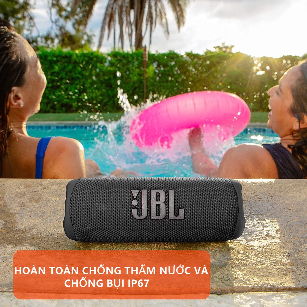 Loa Bluetooth Di Động JBL Flip 6 Âm Thanh Mạnh Mẽ và Âm Bass Sâu Chống Nước IPX7 Thời Gian Chơi 12 Giờ