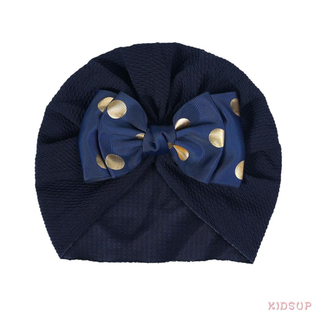 Mũ Beanie Đính Nơ To Dễ Thương Thời Trang Xuân Thu Cho Bé Sơ Sinh 1 Tuổi