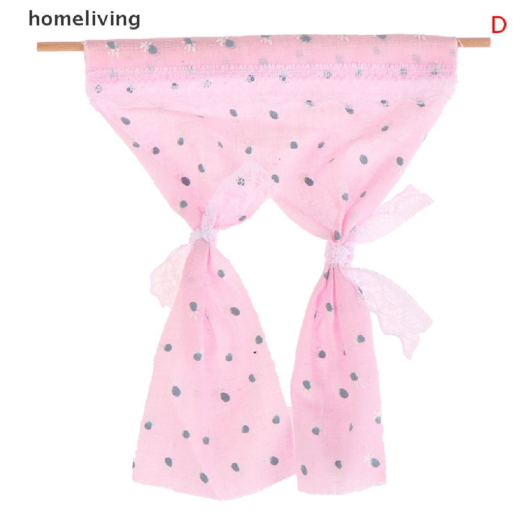 1 Rèm Cửa Ren Hoa Cúc Xinh Xắn Cho Nhà Búp Bê Tỉ Lệ 1: 12