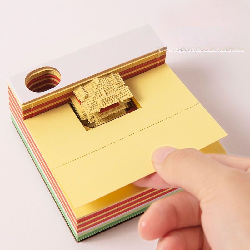 Giấy Note 3d Hình Trái Đất Sáng Tạo Trang Trí Quán Cà Phê
