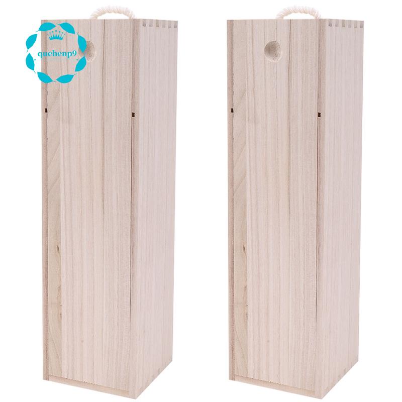 Set 2 Hộp Gỗ Đựng Chai Rượu Vang Đỏ Tiện Dụng