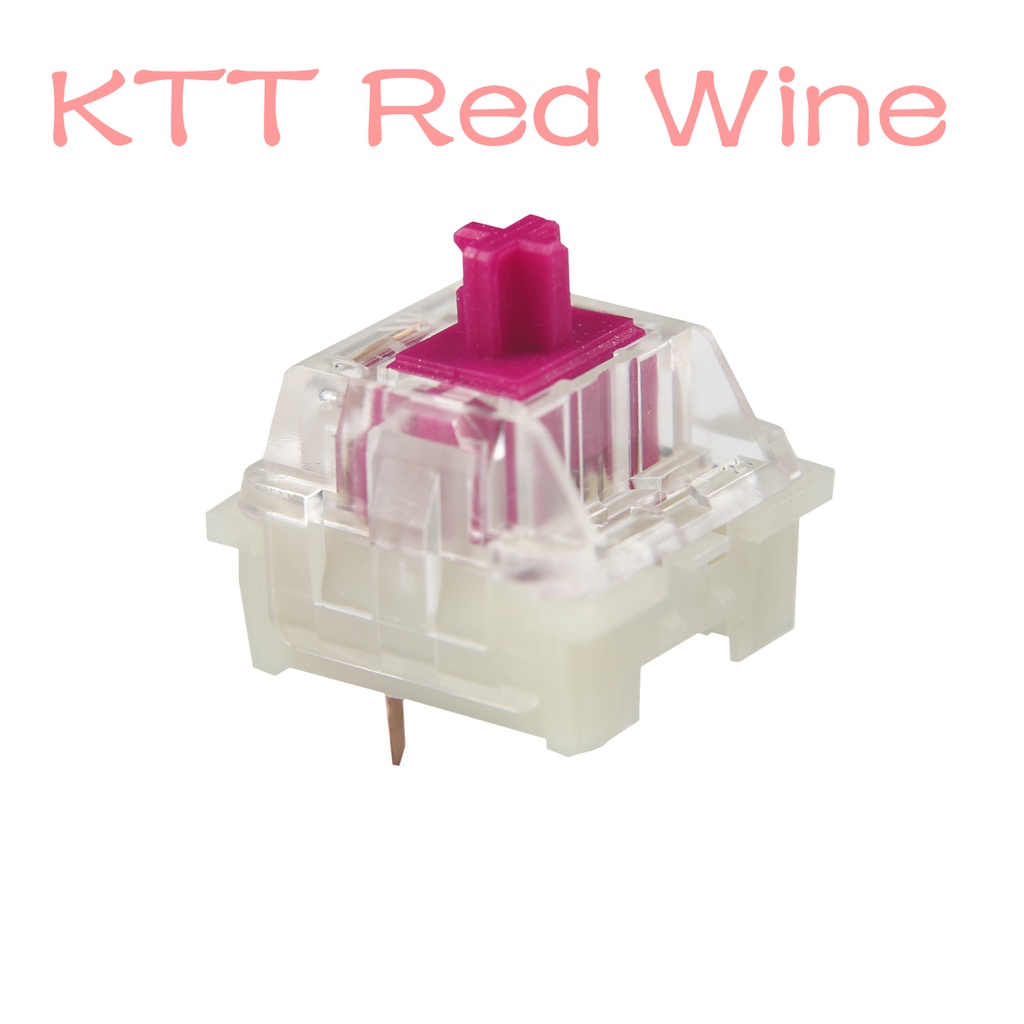 Linear Switch KTT Red Wine Switch Công tắc tuyến tính KTT Rượu Vang Đỏ 3 pin cho bàn phím cơ DIY