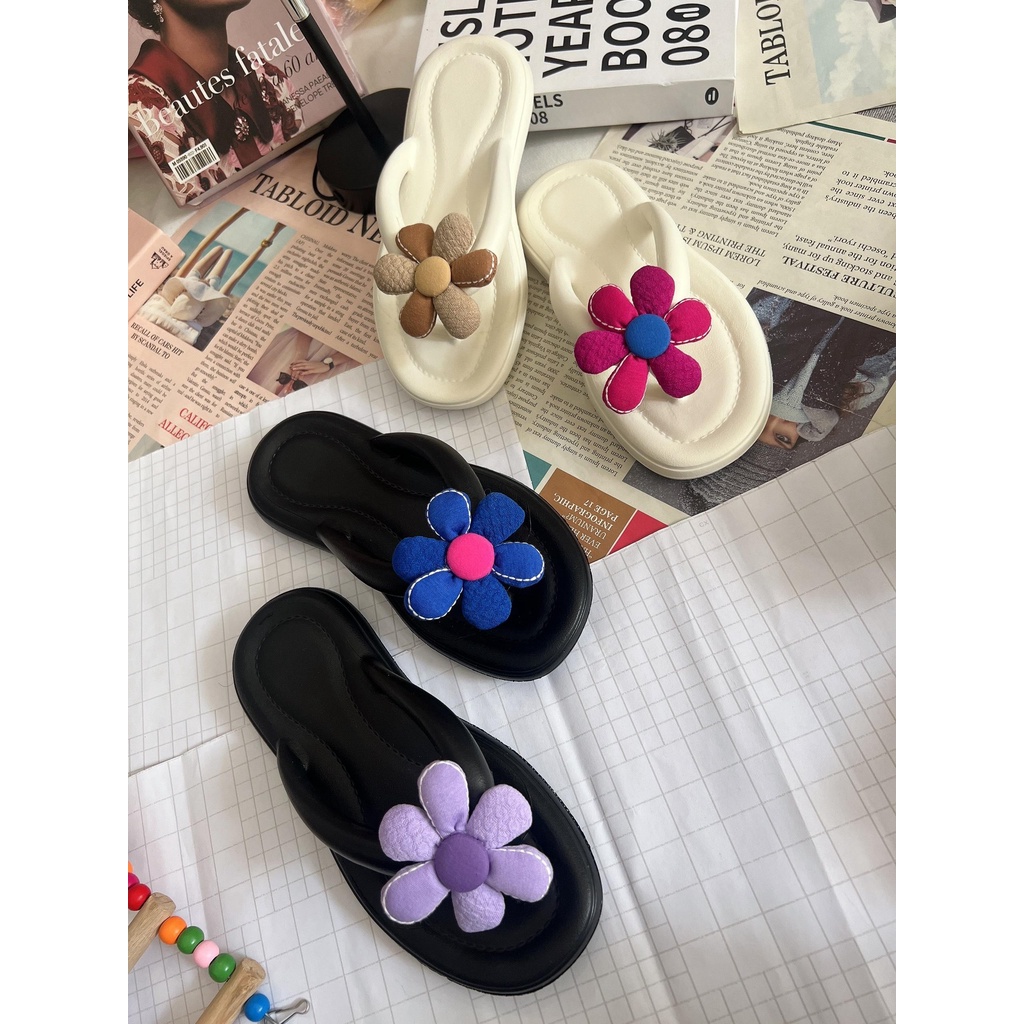 JY223- B3 - Dép quai kẹp bánh mì đúc liền dễ thương chất mềm giá rẻ EVA siêu nhẹ chân