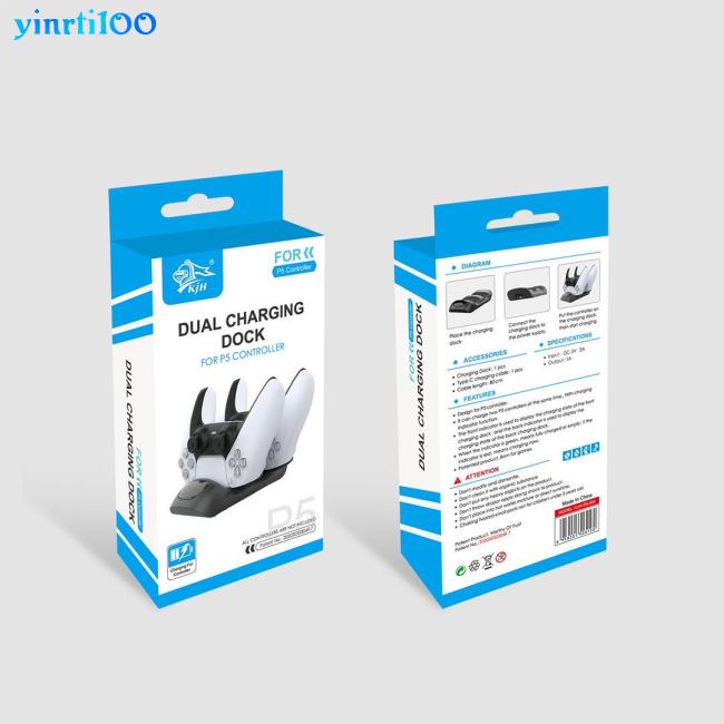 Đế Sạc Nhanh Không Dây Có Đèn LED Cho Tay Cầm Chơi Game PS5