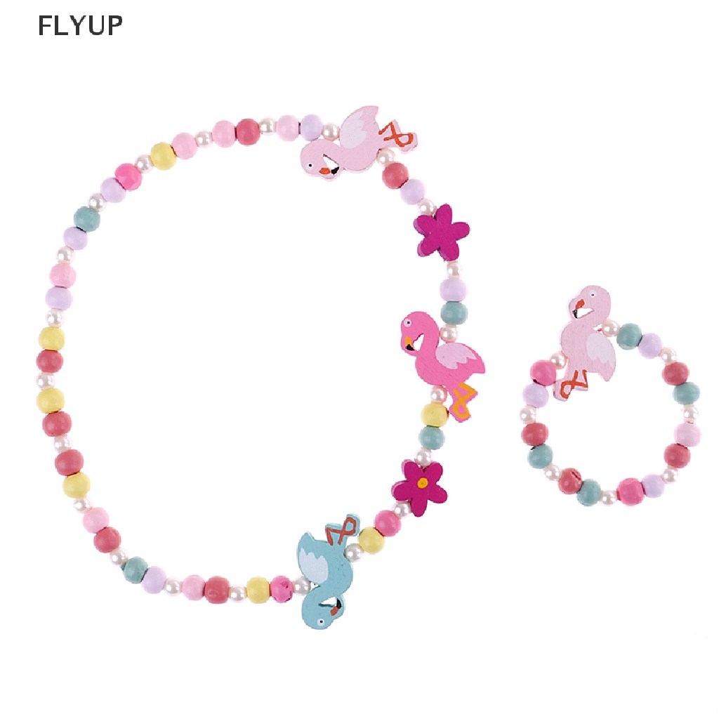 Vòng cổ Hạt Cườm Hoạt Hình Cho Bé Gái