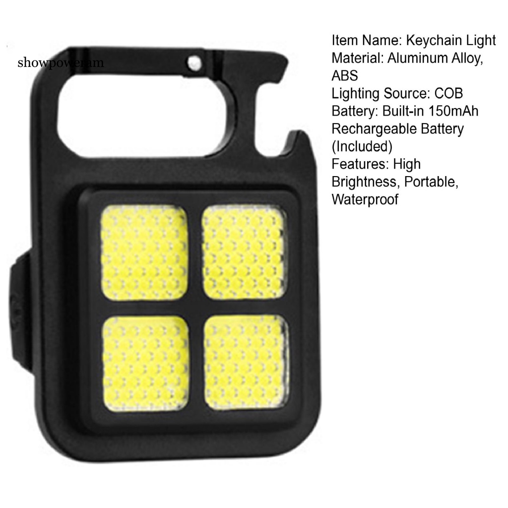 Đèn COB Siêu Sáng Chống Thấm Nước 3 Chế Độ Sáng Tiện Dụng Cho Các Hoạt Động Ngoài Trời