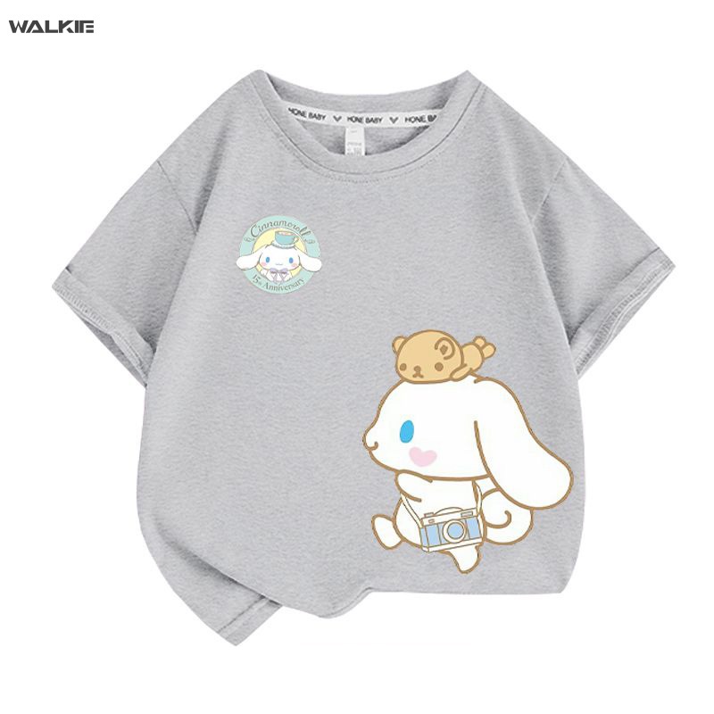 Áo Thun Cotton Tay Ngắn In Hình Cinnamoroll Dễ Thương Cho Nữ