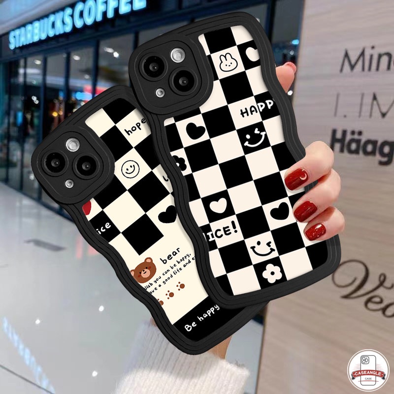 Ốp Điện Thoại Tpu Viền Lượn Sóng Hình Gấu / Trái Tim Cho iPhone 6s 6 7 8 14 Plus 11 14 13 12 Pro Max 7Plus XR X XS Max SE 2020