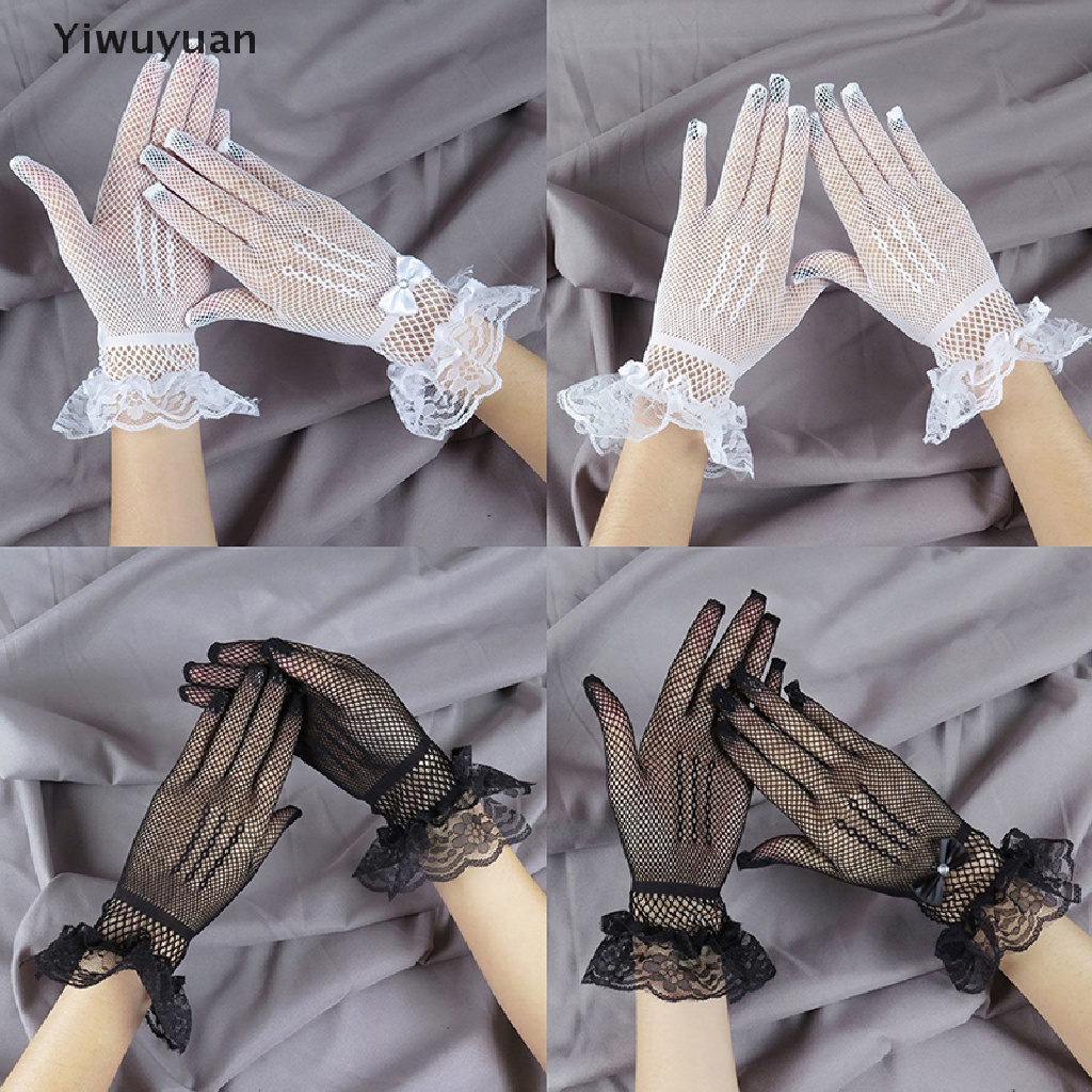 < Yiwuyuan > Găng Tay Lưới Ren Thời Trang Cho Nữ Giảm Giá