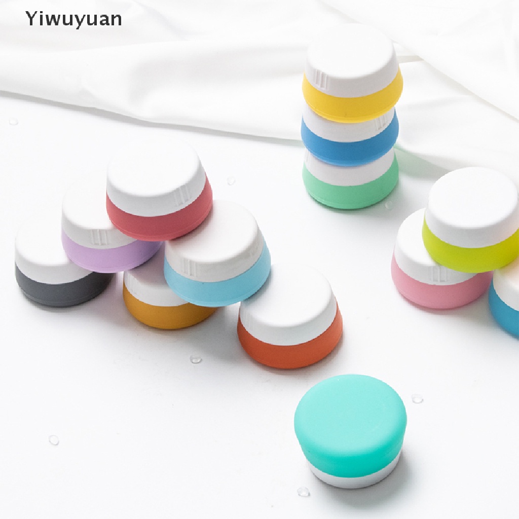 < Yiwuyuan > Hũ Silicone Rỗng 20ml Đựng Mỹ Phẩm Son Dưỡng Môi Mặt Đa Năng