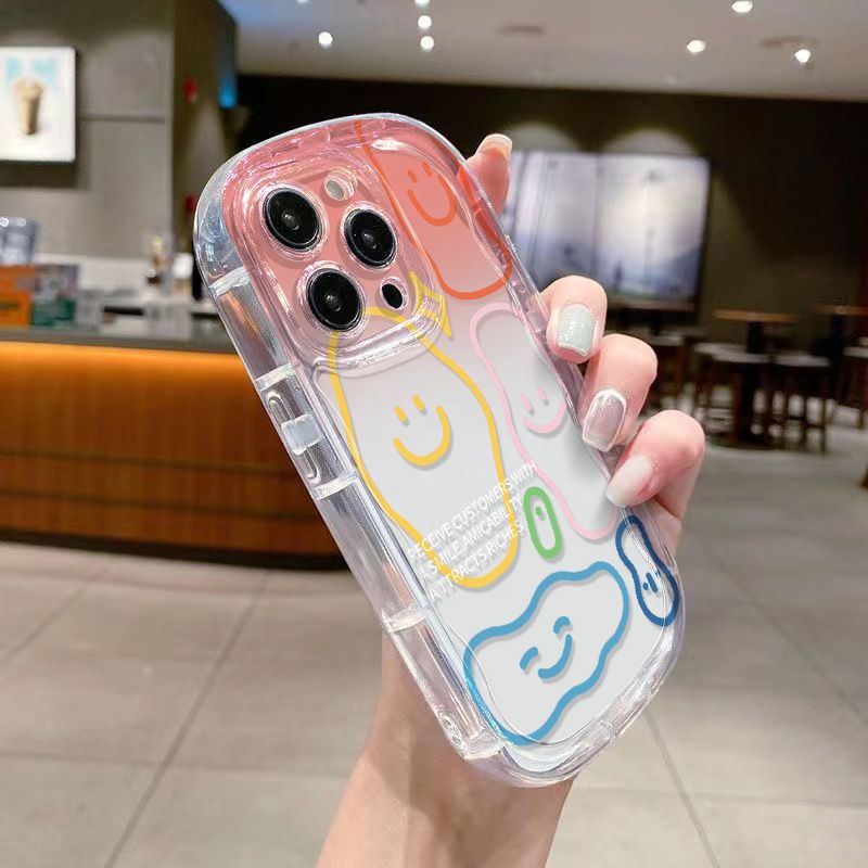 ✅Ốp Điện Thoại Mềm Trong Suốt Chống Sốc In Họa Tiết Graffiti Cho Iphone Xr Xs12 / 78p / promax 11 1413